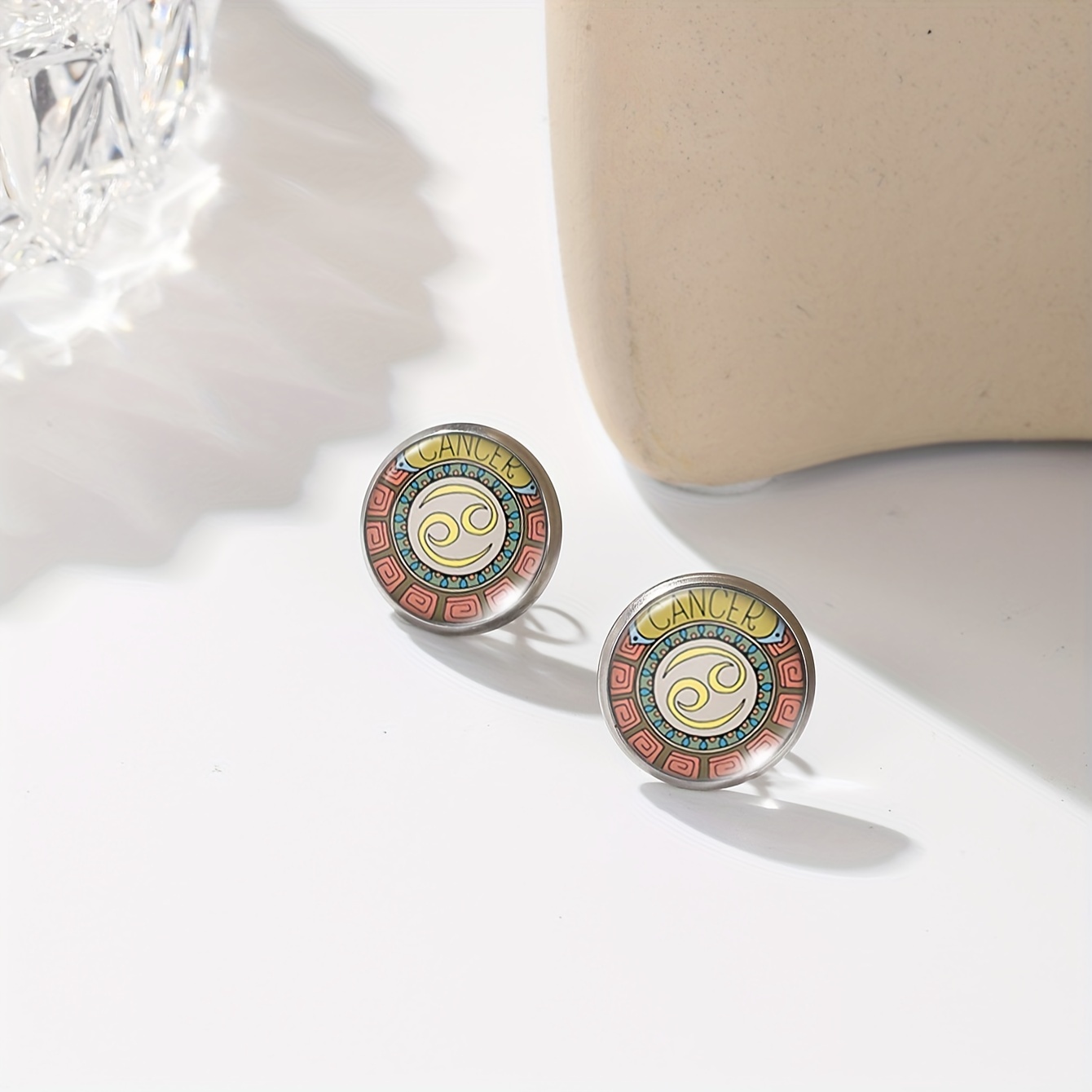 Zodiac Constellation Symbol Earrings Set